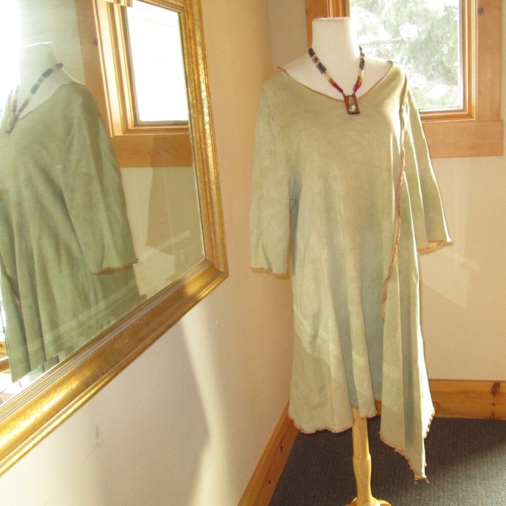 Steel Pony Asymmetrical Dress, Oh My Gauze Pants & Kusnadi Button Front Top - Picture 9 of 12